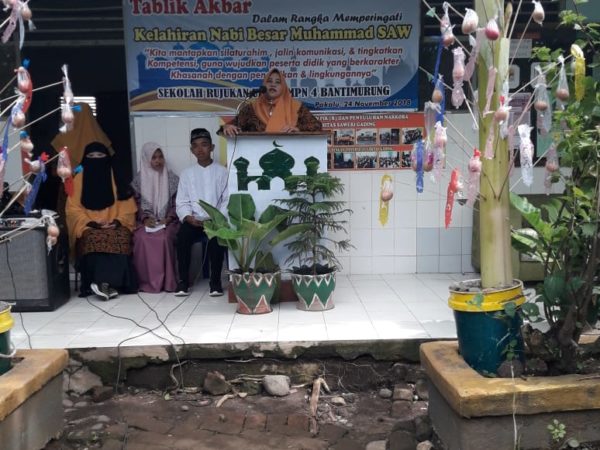 Peringatan Maulid Nabi Muhammad SAW tahun 2018 di SMPN 4 Bantimurung
